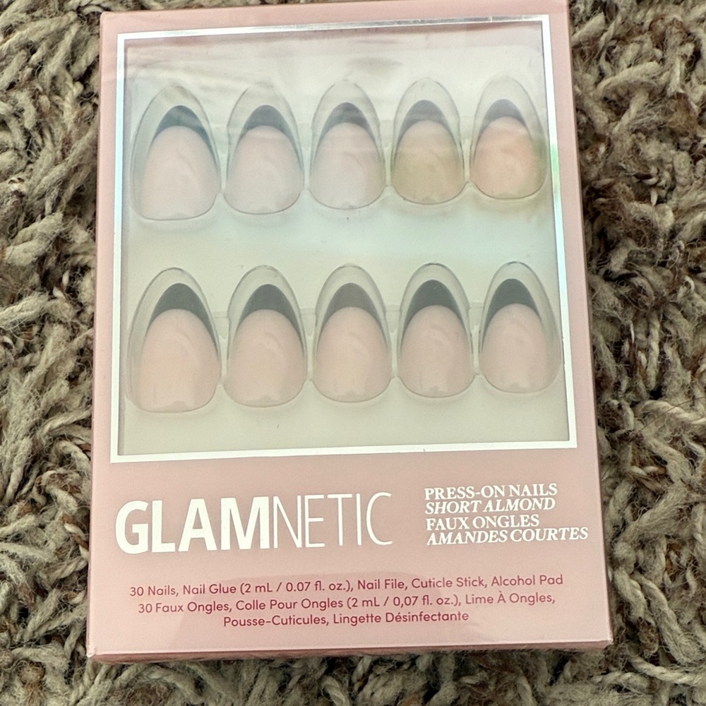 Glamnetic Short Almond Press-On Nails - Pink